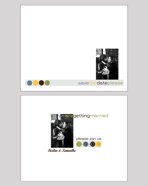 Four Dots Design Save the Date 