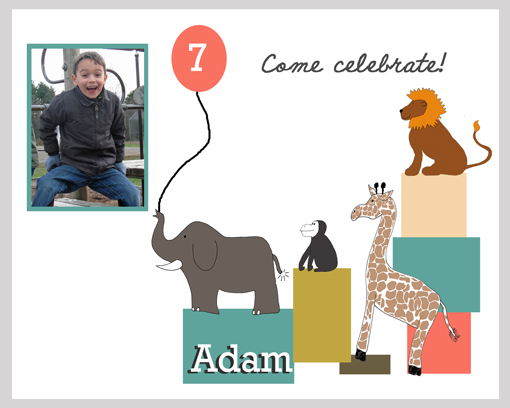 The Zoo Party Invitation Design