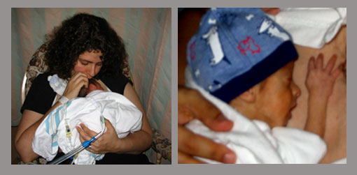 Kangaroo Care, or K-Care, is supposed to be very beneficial to preemies.  You hold your baby, skin-on-skin, close to your heart.  It's one of the few ways you feel like you're actively helping your child.