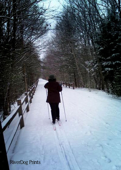 skiing