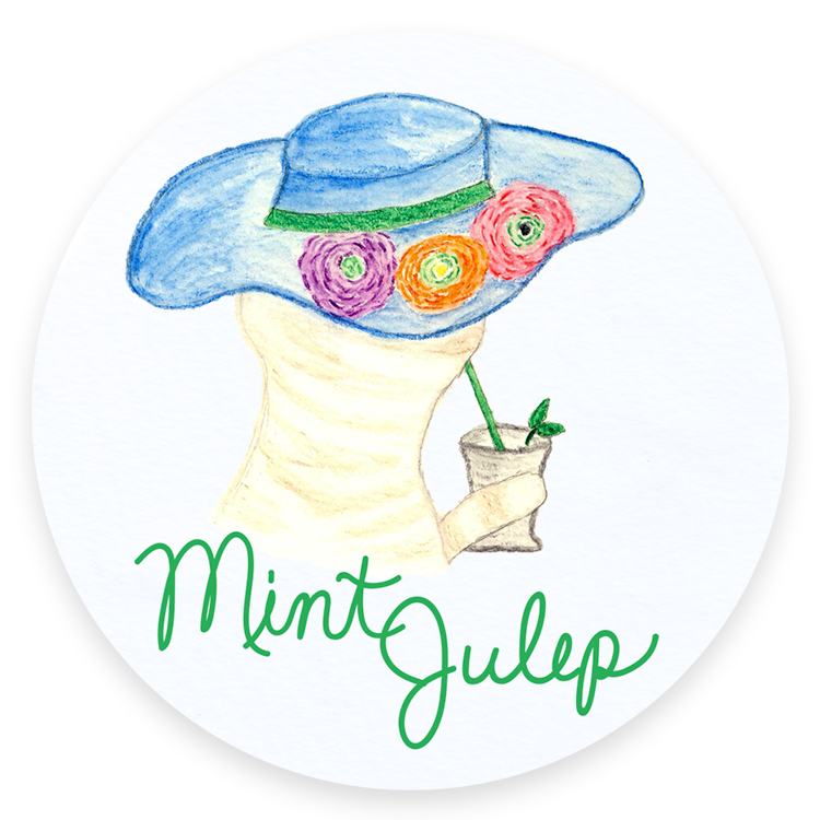 Mint Julep Cats and Cocktails Illustration